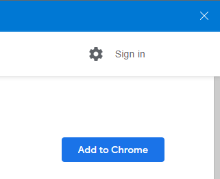 The Add to Chrome button.